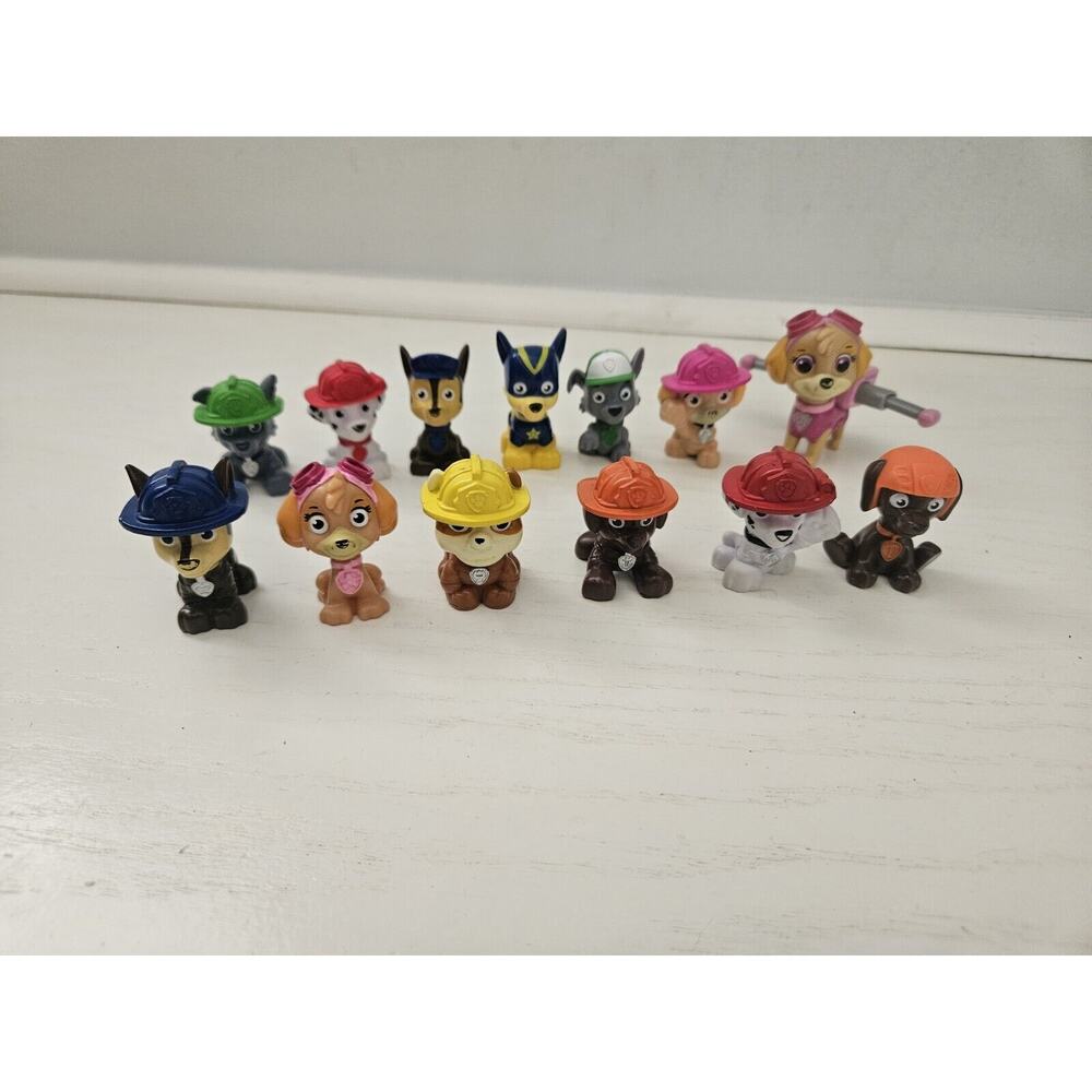 Paw Patrol Action Pack Pups Figures Lot of‎ 13 Marshall Skye Rocky Rubble Zuma